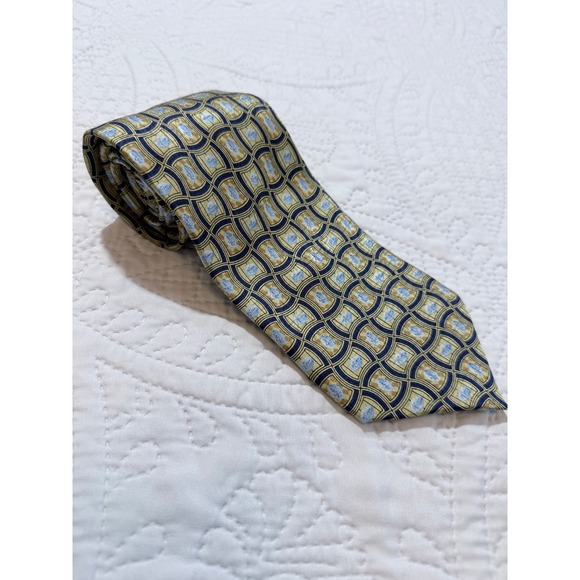 Pfizer Tie Men's Novelty Necktie Logo Pattern‎ Silk Business Career blue pill